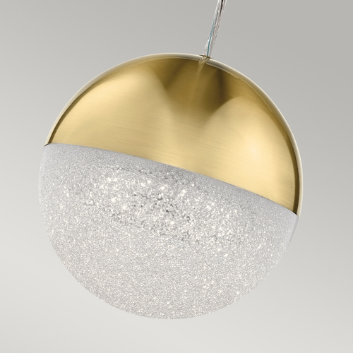 Kontrola Malá závěsná LED lampa Moonlit - šampaňské zlato Quintiesse