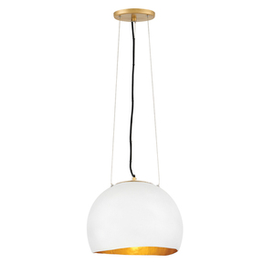 Závěsné svítidlo Quintiesse Nula QN-NULA-1P bílé/zlaté 1 × E27 small 0