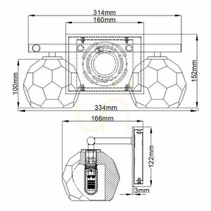 Koupelnové nástěnné svítidlo Quintiesse Regalia QN-REGALIA2-PC-BATH, leštěný chrom, 2 × G9 small 6