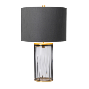 Stolní lampa Reno - 1 světelný zdroj - tónované sklo/ stará mosaz Quintiesse small 1
