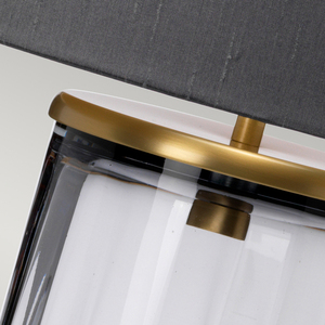 Stolní lampa Reno - 1 světelný zdroj - tónované sklo/ stará mosaz Quintiesse small 2