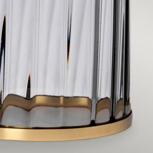 Stolní lampa Reno - 1 světelný zdroj - tónované sklo/ stará mosaz Quintiesse small 3