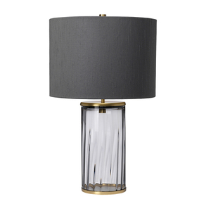 Stolní lampa Reno - 1 světelný zdroj - tónované sklo/ stará mosaz Quintiesse small 0
