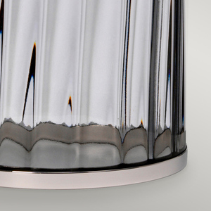 Stolní lampa Reno - 1 světelný zdroj - Kouřové sklo/leštěný nikl Quintiesse small 3