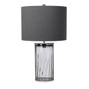 Stolní lampa Reno - 1 světelný zdroj - Kouřové sklo/leštěný nikl Quintiesse small 0