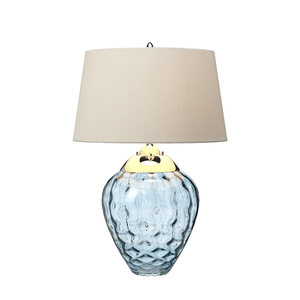 Stolní lampa Samara - 2 světelné zdroje - světle modrá Quintiesse small 2