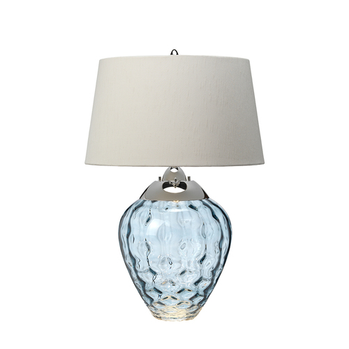Kontrola Stolní lampa Samara - 2 světelné zdroje - světle modrá Quintiesse