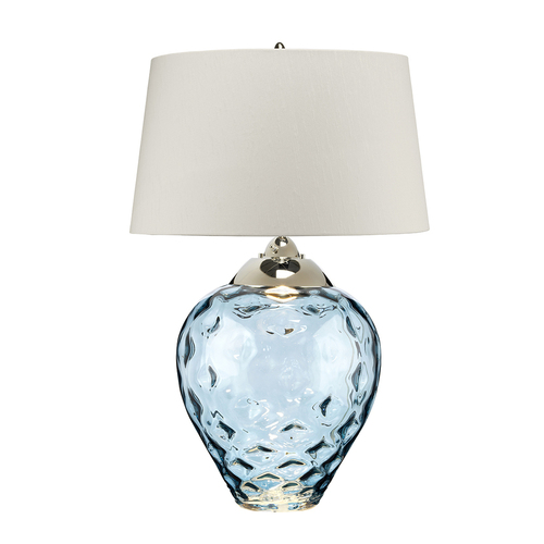 Kontrola Velká stolní lampa Samara - 2 světelné zdroje - světle modrá Quintiesse