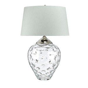 Velká stolní lampa Samara - 2 světelné zdroje - čiré sklo Quintiesse small 1