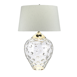 Velká stolní lampa Samara - 2 světelné zdroje - čiré sklo Quintiesse small 3