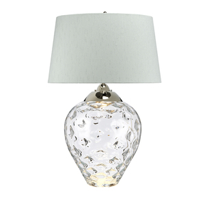 Velká stolní lampa Samara - 2 světelné zdroje - čiré sklo Quintiesse small 0