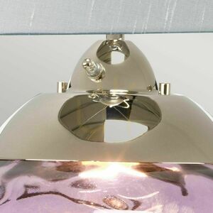 Velká stolní lampa Quintiesse Samara – švestkové sklo, 2 světelné zdroje small 4