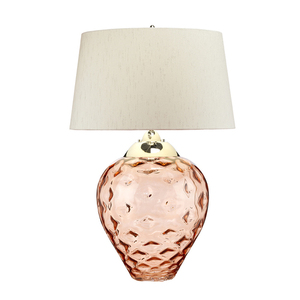Velká stolní lampa Samara - 2 světelné zdroje - Salmon Quintiesse small 2