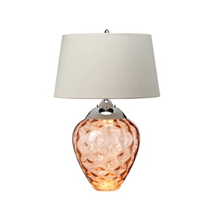 Stolní lampa Samara - 2 světelné zdroje - Salmon Quintiesse small 0