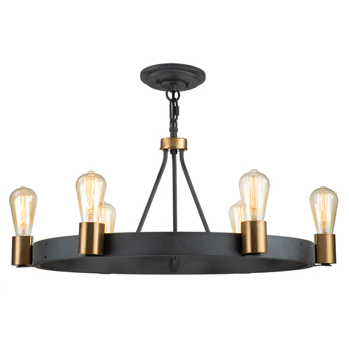 Kontrola Závěsné nebo přisazené svítidlo Quintiesse SILAS QN-SILAS-6P-DZ 6×E27 max. 60 W Ø72,3 cm
