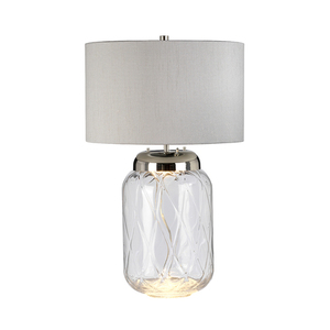 Stolní lampa Sola - 2 světelné zdroje - Stříbrné stínidlo Quintiesse small 0