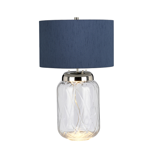 Kontrola Stolní lampa Sola - 2 světelné zdroje - Modré stínidlo Quintiesse
