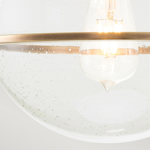 Somerset plafond - 1 světelný zdroj - čiré sklo - staromosaz Quintiesse small 3