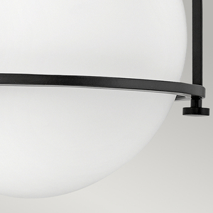 Somerset Plafond - 1 světelný zdroj - Opálové sklo - Black Quintiesse small 3