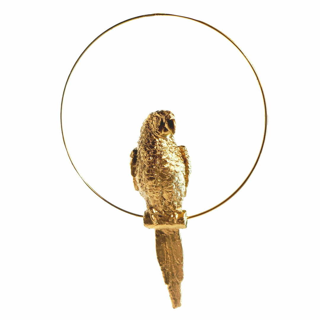 Pohled Závěsná figurka do lampy Las Plumas FIGURE M N°9 – zlatý papoušek z pryskyřice 37 cm LPFIGM09 Závěsná figurka do lampy Las Plumas FIGURE M N°9 – zlatý papoušek z pryskyřice 37 cm LPFIGM09