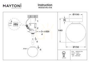 Nástěnné svítidlo BASIC FORM MOD321WL-01B Maytoni small 5