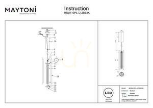 Závěsné svítidlo SONATA MOD410PL-L12BS3K Maytoni small 8