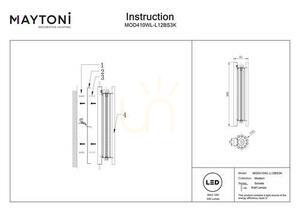 Nástěnné svítidlo SONATA MOD410WL-L12BS3K Maytoni small 7