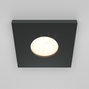 Vestavné svítidlo STARK GU10 max 10 W IP65 8,4x8,4 cm, černé, otvor 6,5 cm, Maytoni DL083-01-GU10-SQ-B small 0