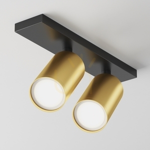 Stropní svítidlo Maytoni FOCUS S C051CL-U-02BMG černo-zlaté 2 × GU10 max. 10 W small 0