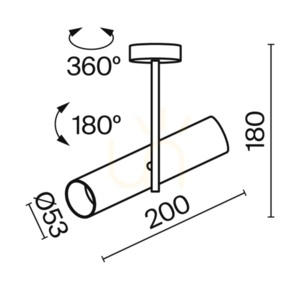Stropní svítidlo Maytoni Elti C020CL-01GB černo-zlaté GU10 10 W small 8