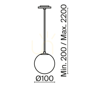 Závěsná lampa LUNA P039PL-5W3K-10INS-B Maytoni small 10