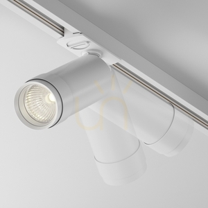 Lištová bodovka Maytoni Focus Zoom TR021-1-12B3K-Z-W, LED 12 W 3000 K 900 lm, zoom 15°–50°, otočení 355°, bílá, Unity 1-fáz. small 1