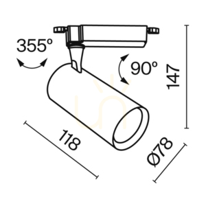 Lištové svítidlo Maytoni Vuoro Unity TR003-1-10W4K-S-B černé LED 10 W 4000 K small 10