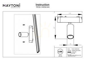 FOCUS LED reflektor na přípojnici TR103-1-5W3K-M-B Maytoni small 9