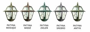 Venkovní sloupkové svítidlo SU-MA K 1018 N černé patinované vintage 30 cm small 7