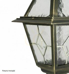 Venkovní sloupkové svítidlo SU-MA K 1018 N černé patinované vintage 30 cm small 8