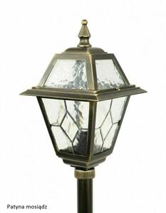 Venkovní stojací lampa SU-MA K 5002/3/N černá patina 80 cm rustikální lucerna small 7