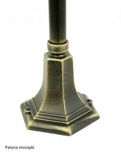 Venkovní stojací lampa SU-MA K 5002/3/N černá patina 80 cm rustikální lucerna small 9