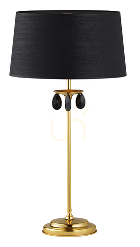 Kontrola Stolní lampa Jupiter EGIDA 1799 zlatá s černým stínidlem E27 15 W