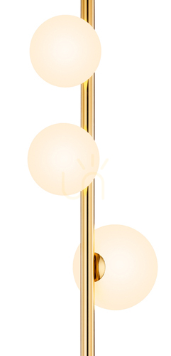Kontrola Stojací lampa JUPITER FEME 1934 zlatá, 3×G9, 151 cm