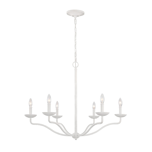 Kontrola Lustr Elstead Annie v bílé strukturované omítce 6xE14 83 cm