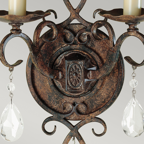 Kontrola Nástěnné svítidlo Chateau - 2 světelné zdroje - Mocha Bronze Elstead