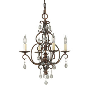Lustr Chateau - 4 světelné zdroje - Mocha Bronze Elstead small 0