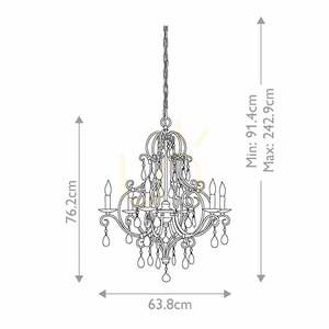 Lustr Elstead Chateau se 6 světly small 6