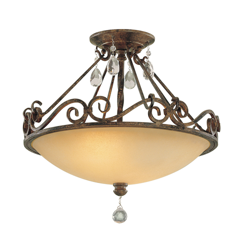 Kontrola Chateau 2 Light Semi-Flush Light Elstead