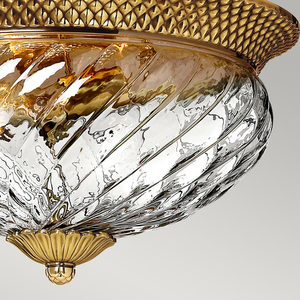 Plantation 3 Light Flush Mount Elstead small 3