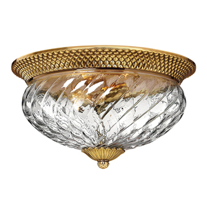 Plantation 3 Light Flush Mount Elstead small 0