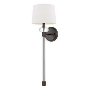 Nástěnné svítidlo Barbour s bílým stínidlem 1xE14 Harbor Bronze Quoizel Elstead small 0