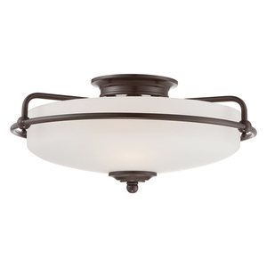 Stropní svítidlo Elstead Griffin 3×E27, palladiový bronz, 42 cm small 0