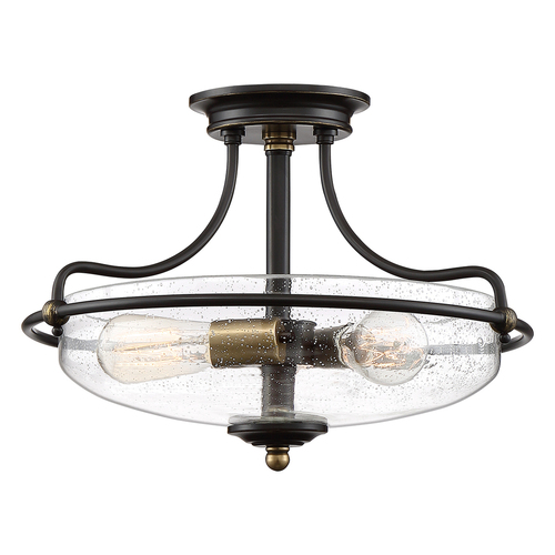 Kontrola Griffin 3 Light Semi-flush Mount Elstead